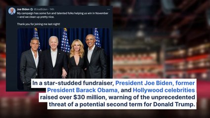 Biden, Obama And Hollywood A-Listers Raise Over $30M In Fundraiser, Warn Of Second Trump Term: 'He's Literally Saying If He Doesn't Win There'll Be A Bloodbath'