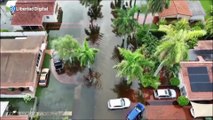 Fuertes inundaciones en Miami tras tres días de lluvias torrenciales