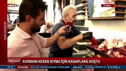 Kasaplarda yoğun kurban eti mesaisi