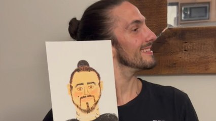 Portrait challenge makes woman glad that love is not measured by painting skills