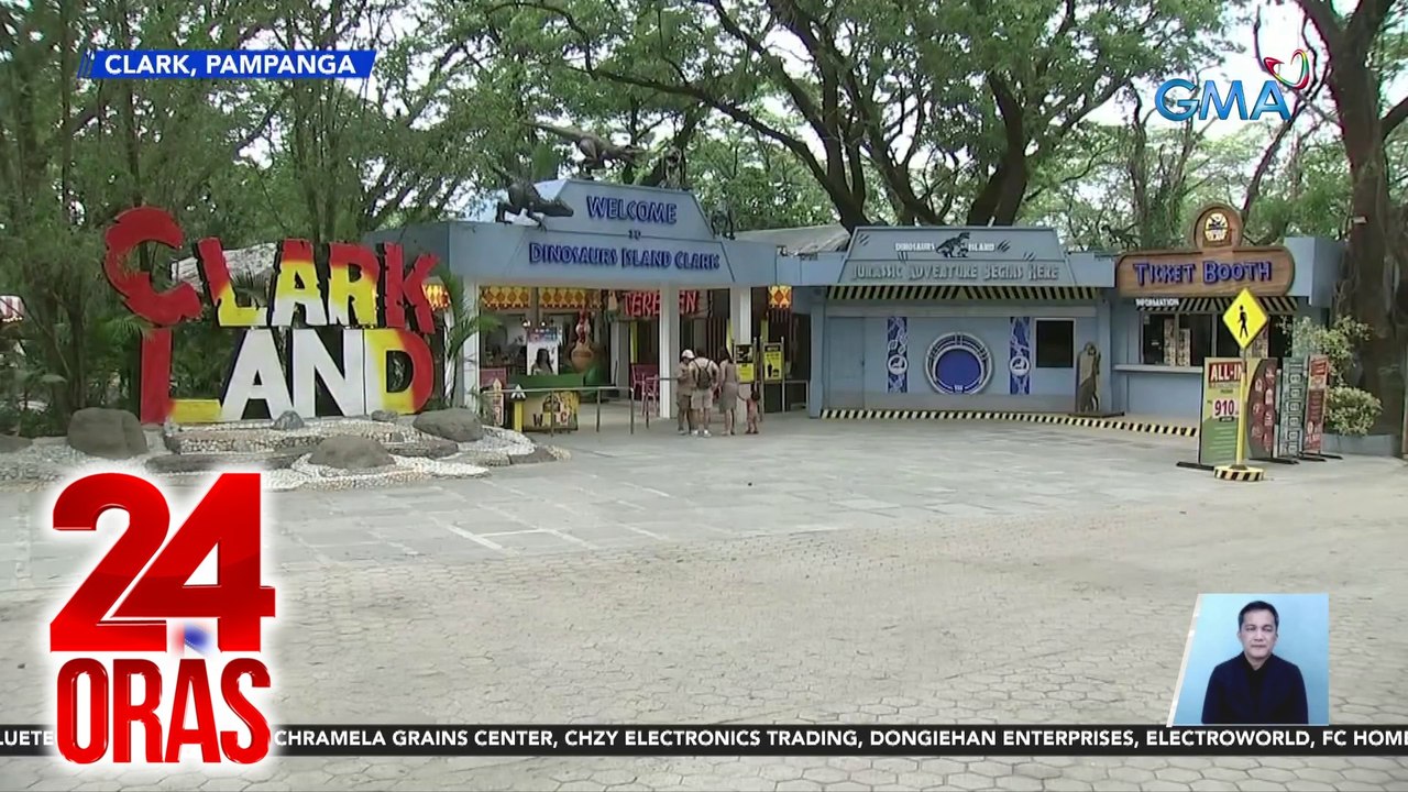 Life-sized animatronic dinosaurs atbp. aktibidad, mae-enjoy sa amusement park sa Clark | 24 Oras
