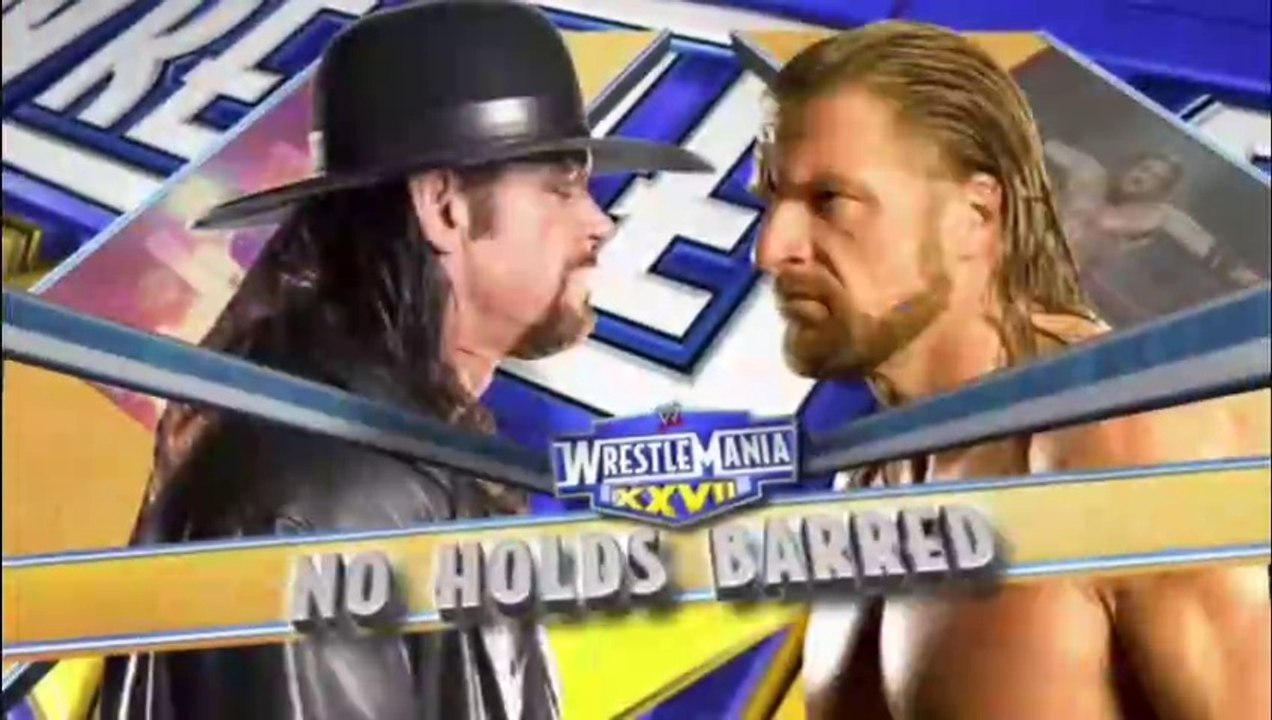 WWE WrestleMania XXVII - Triple H vs The Undertaker (No Holds Barred Match)