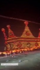 Balão gigante homenageia chefe de facção criminosa no Rio