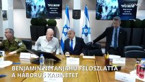 Feloszlatja a háborús kabinetjét Netanjahu, miután Gantz kilépett a koalícióból