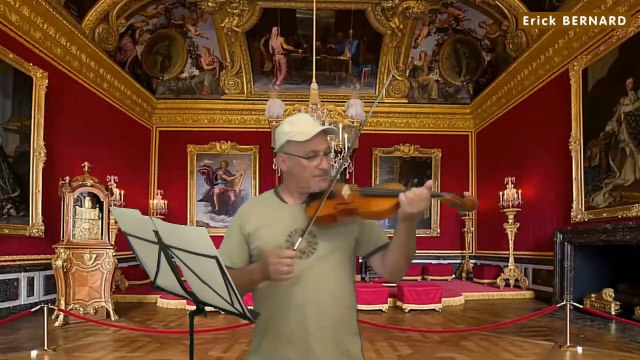 Le violoniste. Performance du virtuose