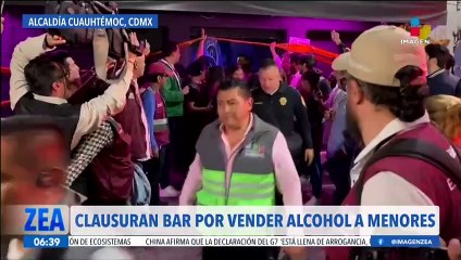 Clausuran bar en la alcaldía Cuauhtémoc, CDMX,  por vender alcohol a menores de edad