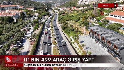 Kuşadası'nın nüfusu bayramda 1 milyonu geçti