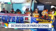 Trabajadores de EMAQ entran en su octavo día de paro y este lunes realizarán una marcha