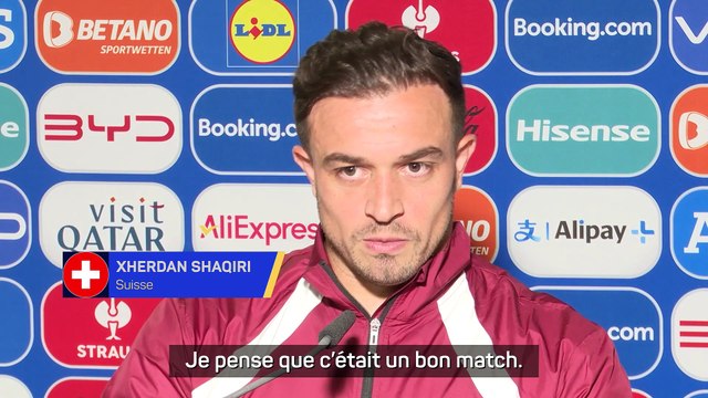 Les supporters écossais étaient incroyables pour Shaqiri