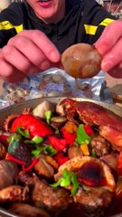 Chinese fisherman cooking and Eating fresh seafood  | Part-2