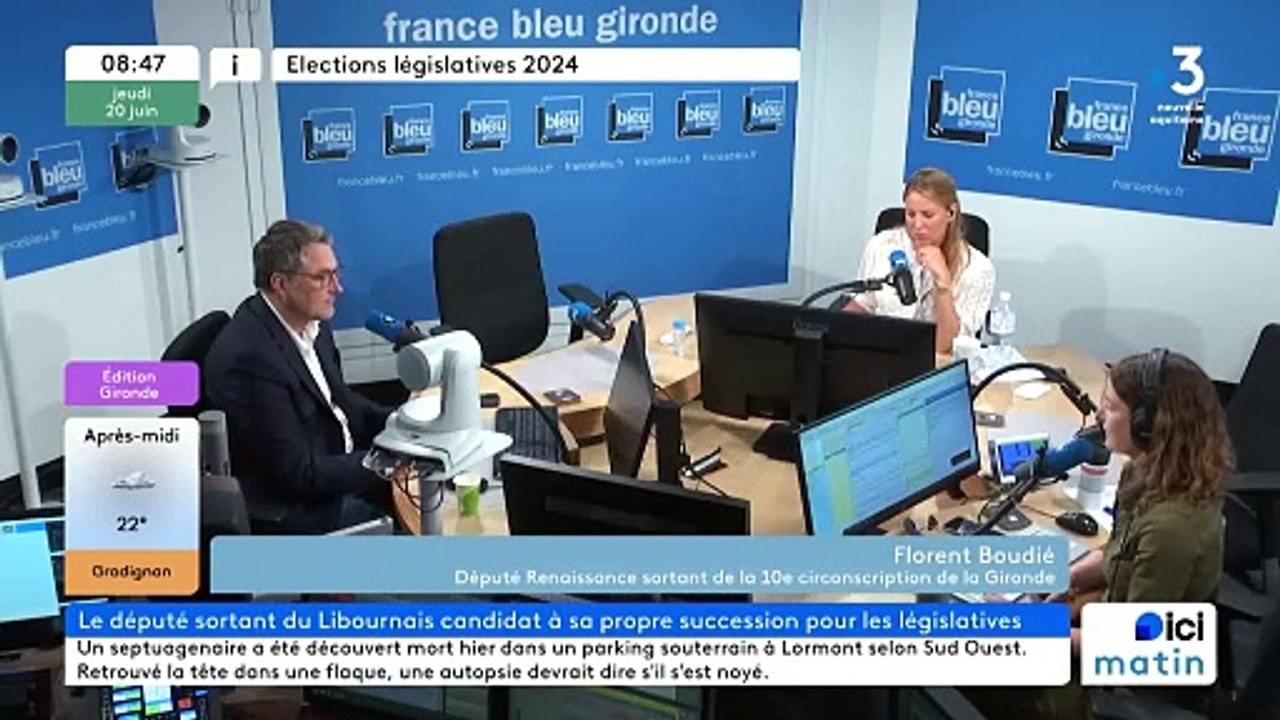 Florent Boudié député Renaissance sortant de la 10è circonscription de la Gironde