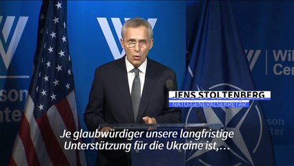 Stoltenberg: "Mehr Waffen für die Ukraine ist der Weg zum Frieden"