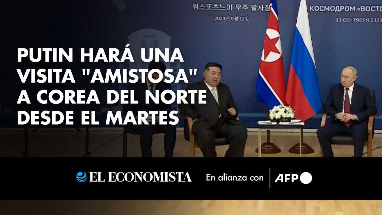 Putin hará una visita "amistosa" a Corea del Norte desde el martes