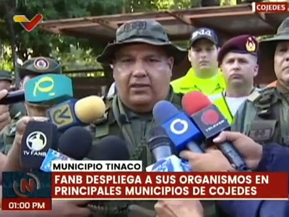 Cojedes | Más de 900 funcionarios de la FANB desplegados en las principales ciudades de la entidad