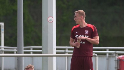 Poland training ahead of Group D Euro clash with Austria