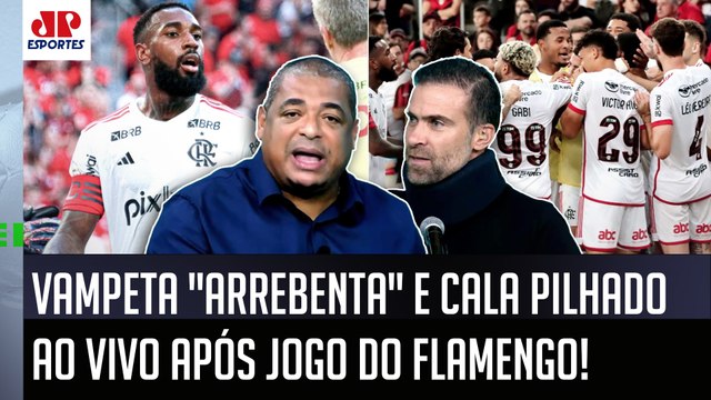 Vampeta CALOU Pilhado AO VIVO! QUÊ??? VOCÊ VIU que o Flamengo... OLHA esse DEBATE!