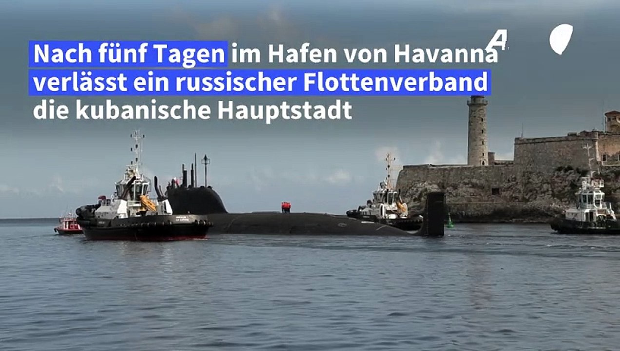 Russisches Atom-U-Boot verlässt Kuba wieder