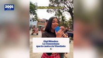 Gigi Méndez se convirtió en la primera mujer en interpretar la canción oficial de la Vinotinto