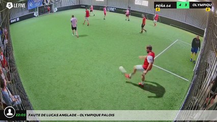 Faute de Lucas Anglade - OLYMPIQUE PALOIS