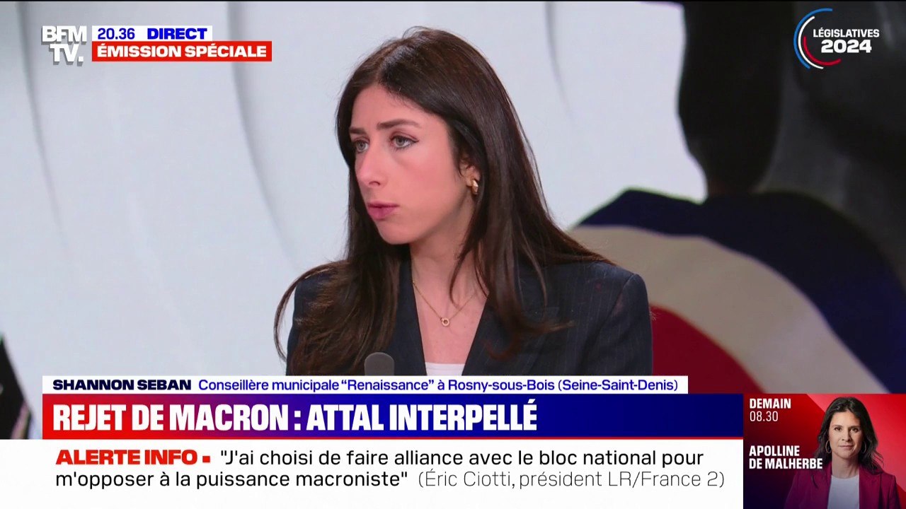 "Qu'on puisse dire 'ferme ta gueule' à un président de la République, c'est inacceptable", réagit Shannon Seban, conseillère municipale Renaissance à Rosny-sous-Bois
