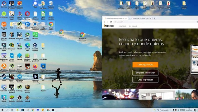 Como CREAR un ACCESO DIRECTO a IVOOX en el ESCRITORIO de WINDOWS 10