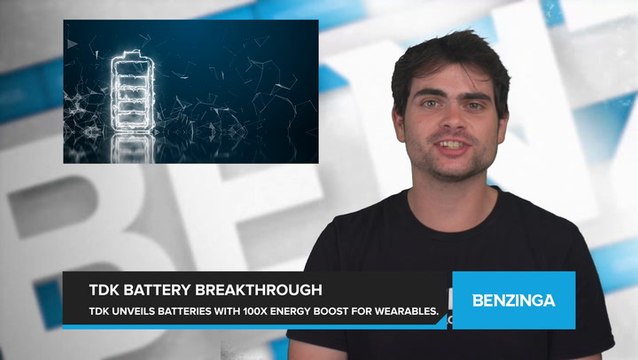 Apple Supplier TDK Unveils Breakthrough in Batteries with 100x Boost in Energy Density for Wearable Devices
