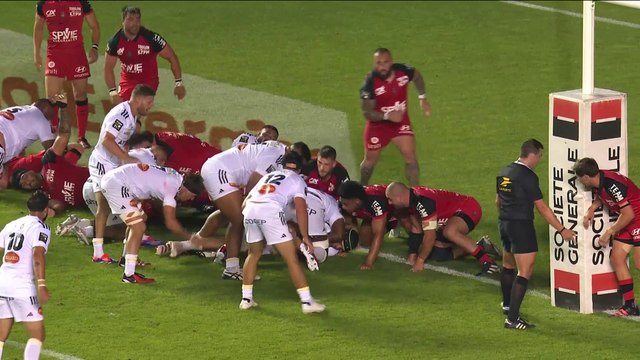 TOP 14 - Essai de Jules FAVRE (SR) - RC Toulon - Stade Rochelais