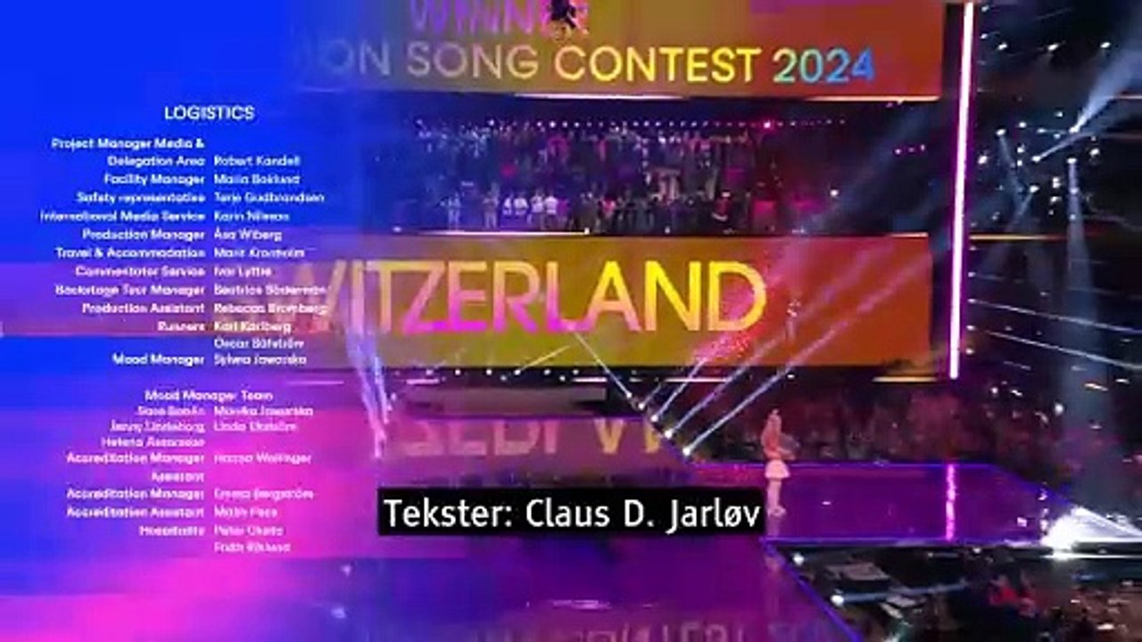 OUTRO KLIP | Schweiz er vinderen med Nemo | Final | Eurovision Song Contest 2024 | DRTV