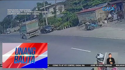 Aso, nabangga ng motorsiklo; rider, nagtamo ng galos | Unang Balita