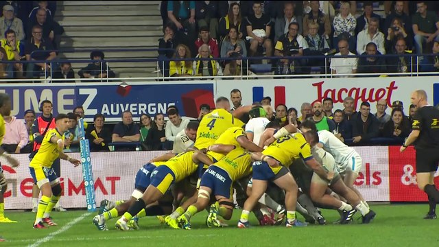 TOP 14 - Essai de Aubin EYMERI (MHR) - ASM Clermont - Montpellier Hérault Rugby