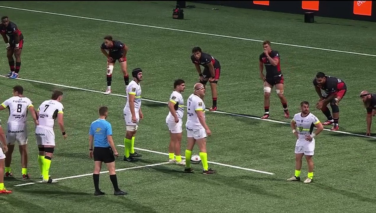 TOP 14 - Essai de Mathis CASTRO FERREIRA (ST) - LOU Rugby - Stade Toulousain