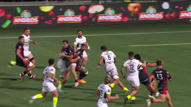 TOP 14 - Essai de Xavier MIGNOT (LOU) - LOU Rugby - Stade Toulousain