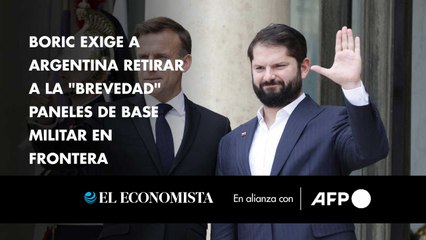 Boric exige a Argentina retirar a la "brevedad" paneles de base militar en frontera