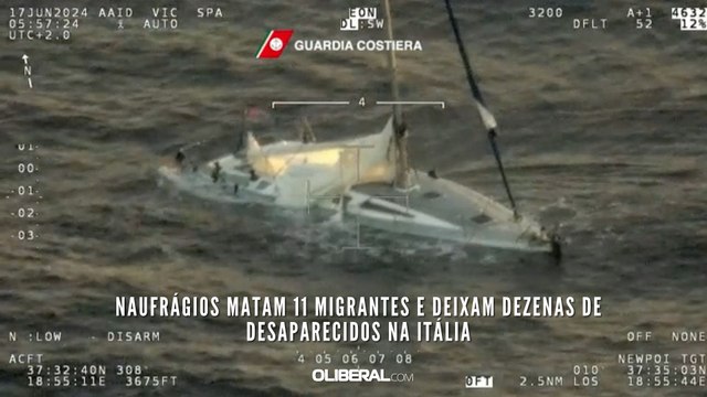 Naufrágios matam 11 migrantes e deixam dezenas de desaparecidos na Itália