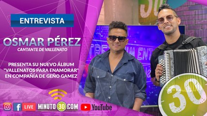 Osmar Pérez lanza su nuevo álbum "Vallenatos Para Enamorar"