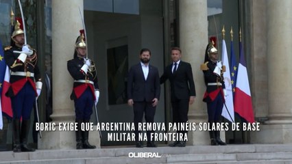 Boric exige que Argentina remova painéis solares de base militar na fronteira