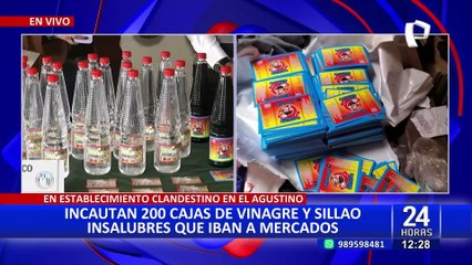 El Agustino: Incautan 200 cajas de vinagre y sillao insalubres