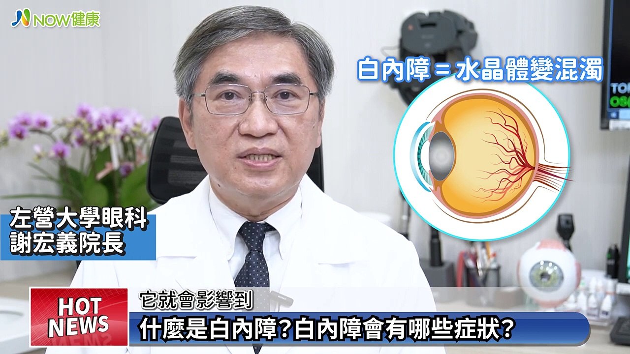 最易引發白內障的慢性病 糖尿病該如何預防白內障？｜左營大學眼科 謝宏義院長 #NOW健康 #白內障 #糖尿病