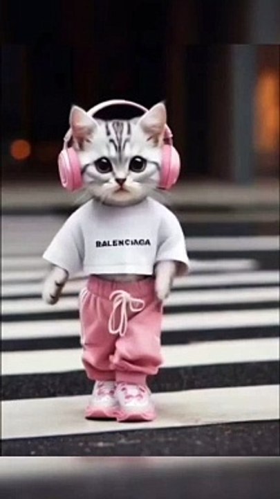 Ai cat dancing