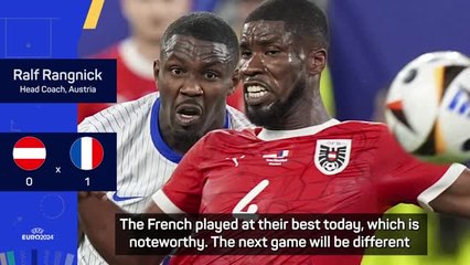 Rangnick encouraged by Austria's narrow defeat to France