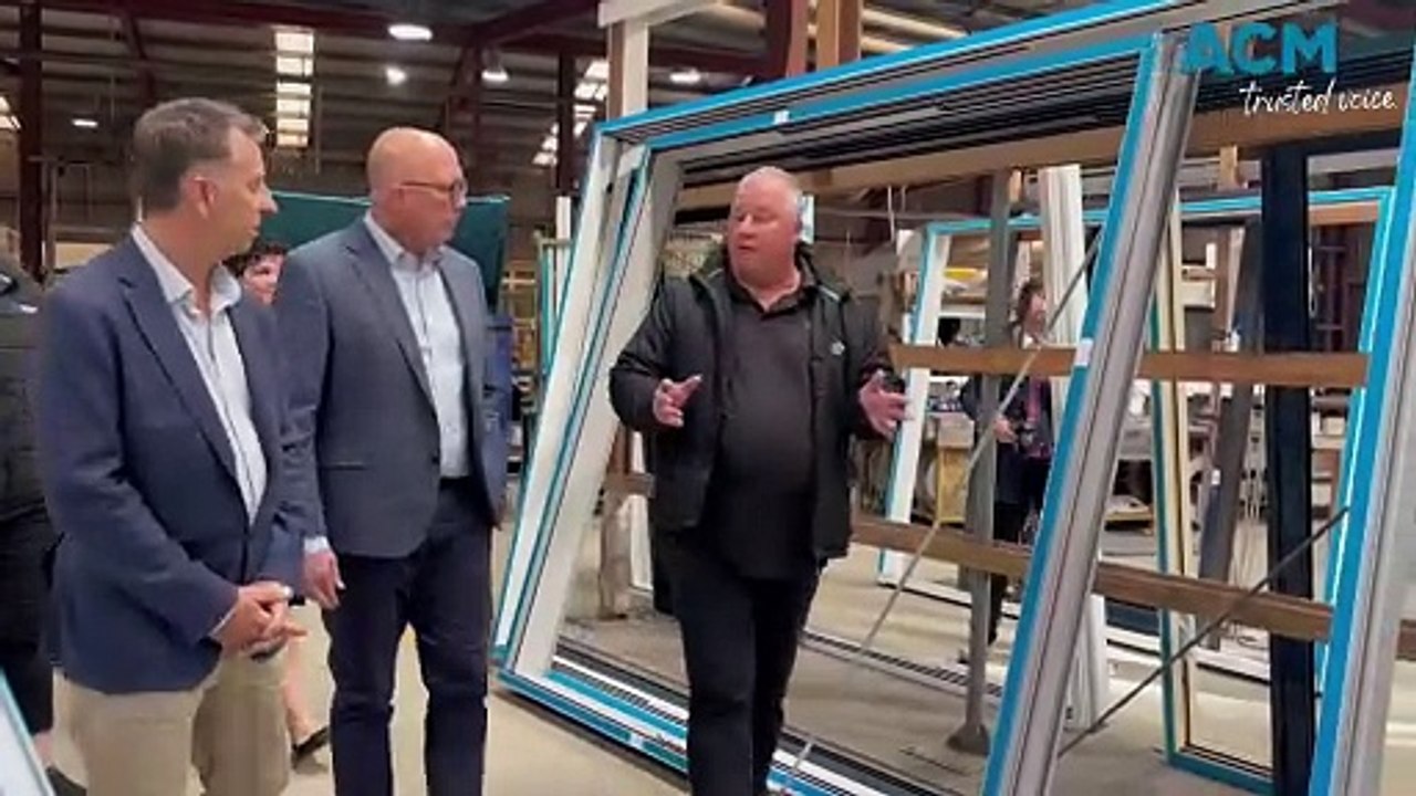 Opposition leader Peter Dutton at Hanlon Windows | Tuesday, June 18 2024 | South Coast Register