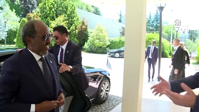 Dışişleri Bakanı Fidan'dan, oğlu motokurye Yunus Emre Göçer'in ölümüne neden olan Somali Cumhurbaşkanı Mahmud'a samimi karşılama