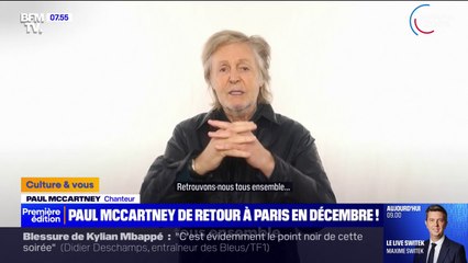 Paul McCartney, l'ancien Beatles, annonce son retour en France avec deux concerts les 4 et 5 décembre prochains à Paris