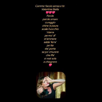 Comme faccio senza e te Valentina Stella❤️❤️❤️