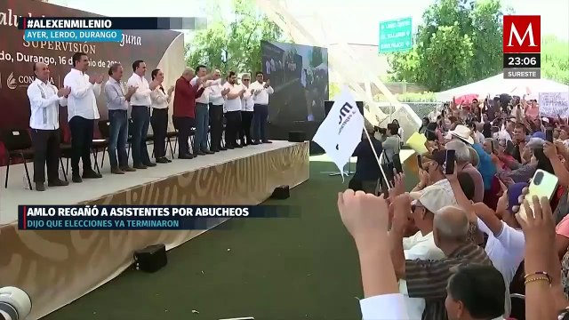 Claudia Sheinbaum y AMLO cierran gira en Durango con rechiflas a funcionarios del PRI