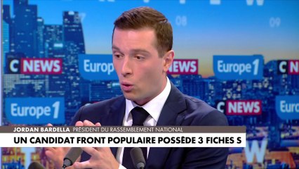 Jordan Bardella, au sujet du Front Populaire : «Le péril et le danger sont aux portes de la République française»