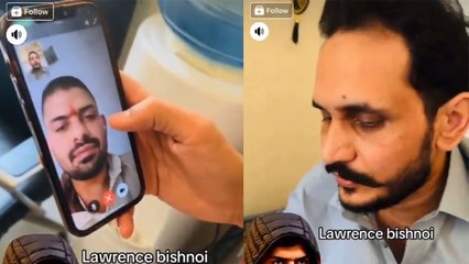 Gangster Lawrence Bishnoi का Video Call Viral, Pakistani Don Shahzad Bhatti को दे रहा ईद की बधाई