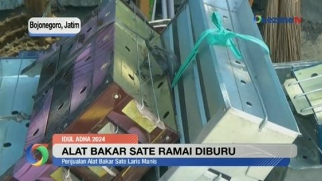 Iduladha, Penjual Alat Bakar Sate di Bojonegoro Laris Manis