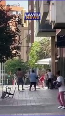 Pelea campal en el centro de Lérida