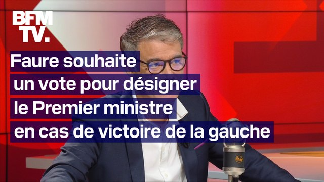 Législatives: Olivier Faure souhaite un vote pour désigner un Premier ministre en cas de victoire du Nouveau Front populaire